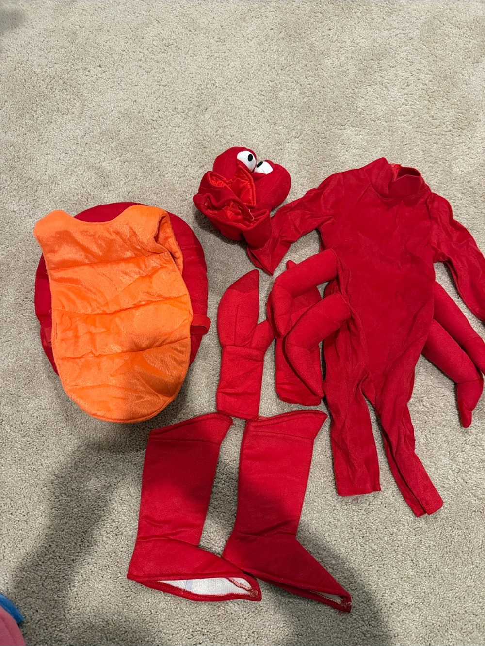 Kids Red Lobster Costume with Orange Shell - Brand: